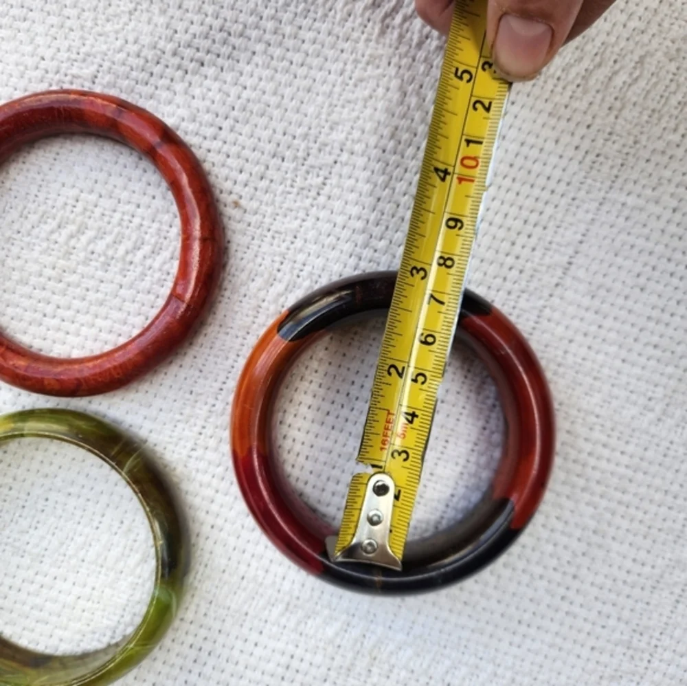 Vintage colorful bangle trio‎ - Picture 9 of 9